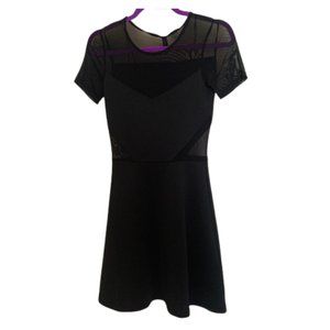 NWT Black Mesh Mini Dress